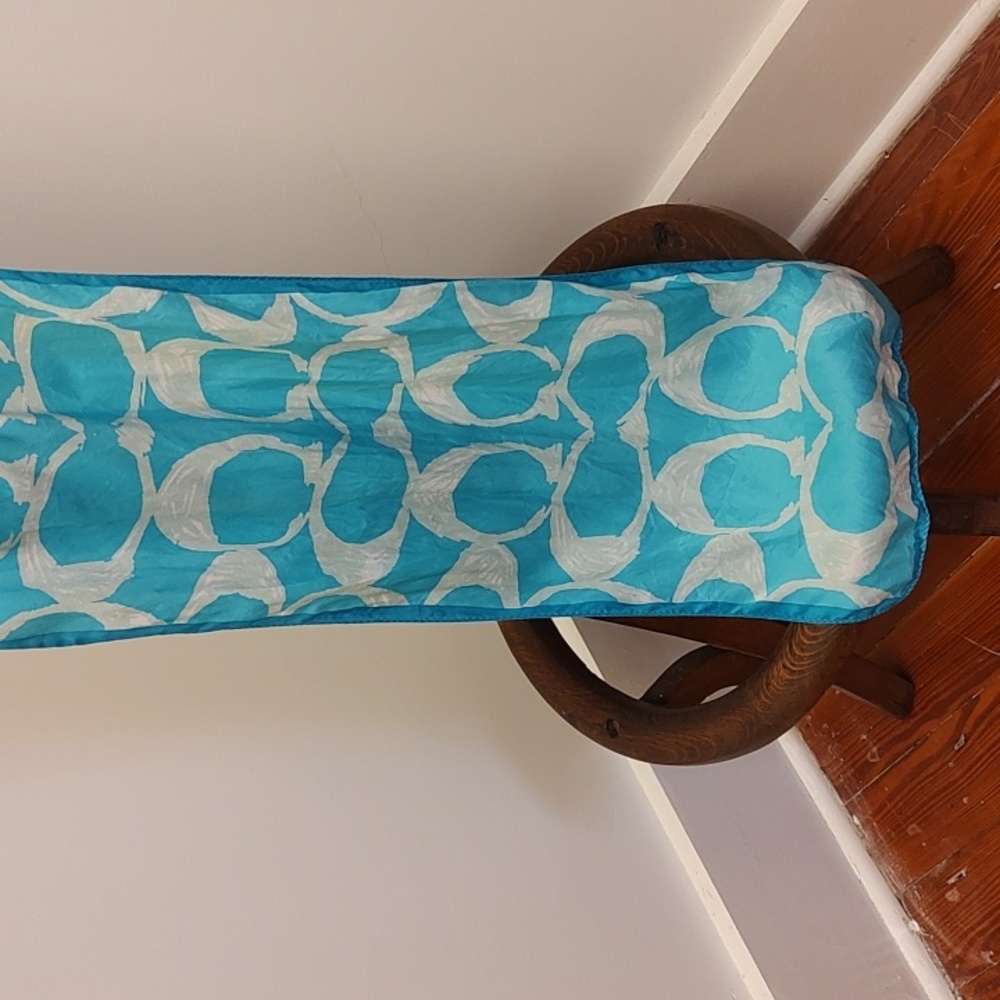 Coach 💯 Silk Scarf - Picture 5 of 7